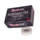 Killer ink mikroporöses Papierklebeband, 1,25 cm breit, in schwarzer und roter Markenbox mit einer Rolle daneben