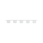 Killer Ink sterile disposable white plastic ink cap strips with five cylindrical 13mm compartments 80x5caps 400pcs