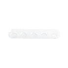 White plastic sterile disposable ink cap strip with five circular indentations for tattoo ink use by killer ink