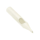 White plastic sterile disposable tattoo needle tip with tapered tip and oval hole by killer ink diamond 50 pcs