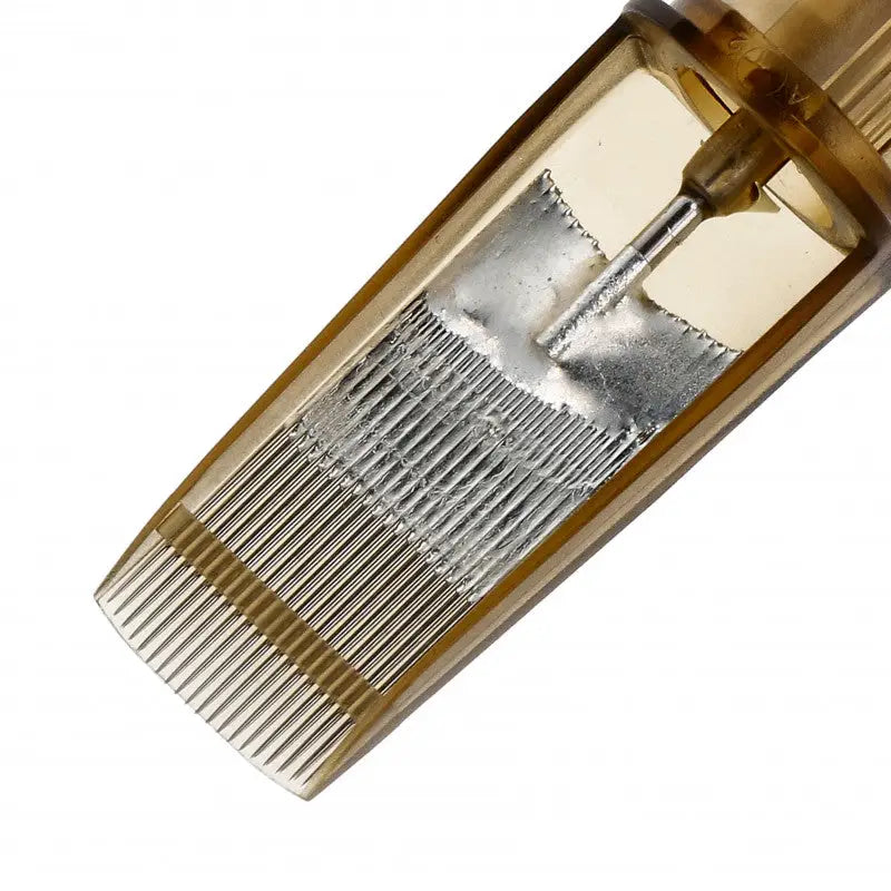 Kwadron cartridges combat curved magnum translucent amber plastic mouthpiece with silver metal reed for brass instruments