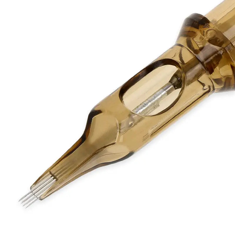 Kwadron cartridges magnum transparent amber tattoo needle cartridge with metallic mechanism and fine sharp needles