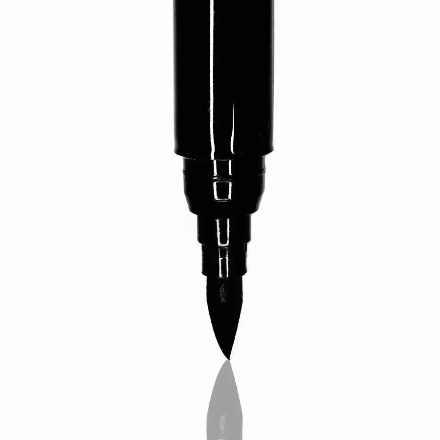 Kyodai firm-tip brush pen single black marker with sleek glossy finish and precise fine tip for detailed drawing