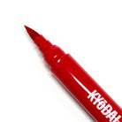 Red Kyodai firm-tip brush pen with a fine pointed tip designed for precise and smooth ink application