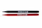 Black and red kyōdai flex-tip brush pens with white branding for precise lettering and illustration use