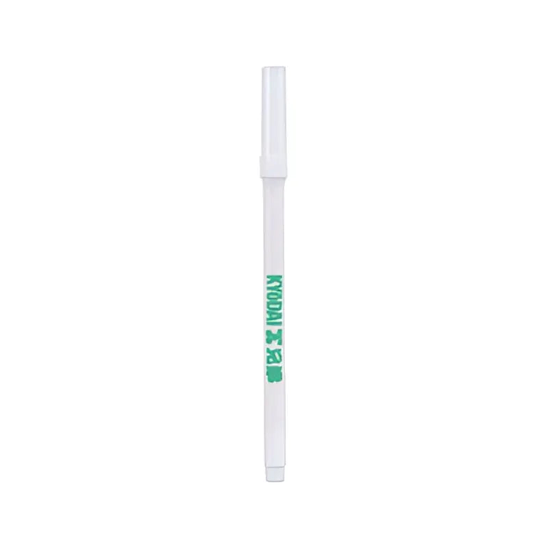 Kyodai soft-tip brush pen single white plastic body with green text for smooth and precise brush lettering