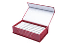 Red gift box with silver surgical stainless steel lotus bar needles round liner for tattooing use