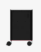 Schwarzer Rollwagen mit elegantem, minimalistischem Design und silbernen Akzenten, vorgestellt in meta Meta 2.0 mad talent pack eu
