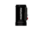 Black musotoku universal r-1 camera rig mount with red and silver adjustment knobs for battery pack use