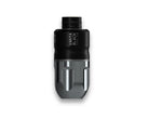 Musotoku Vanta Black Edition Mercury M-1 kabellose Tätowiermaschine in Schwarz und Silber mit ergonomischem, strukturiertem Griff für präzise Kontrolle
