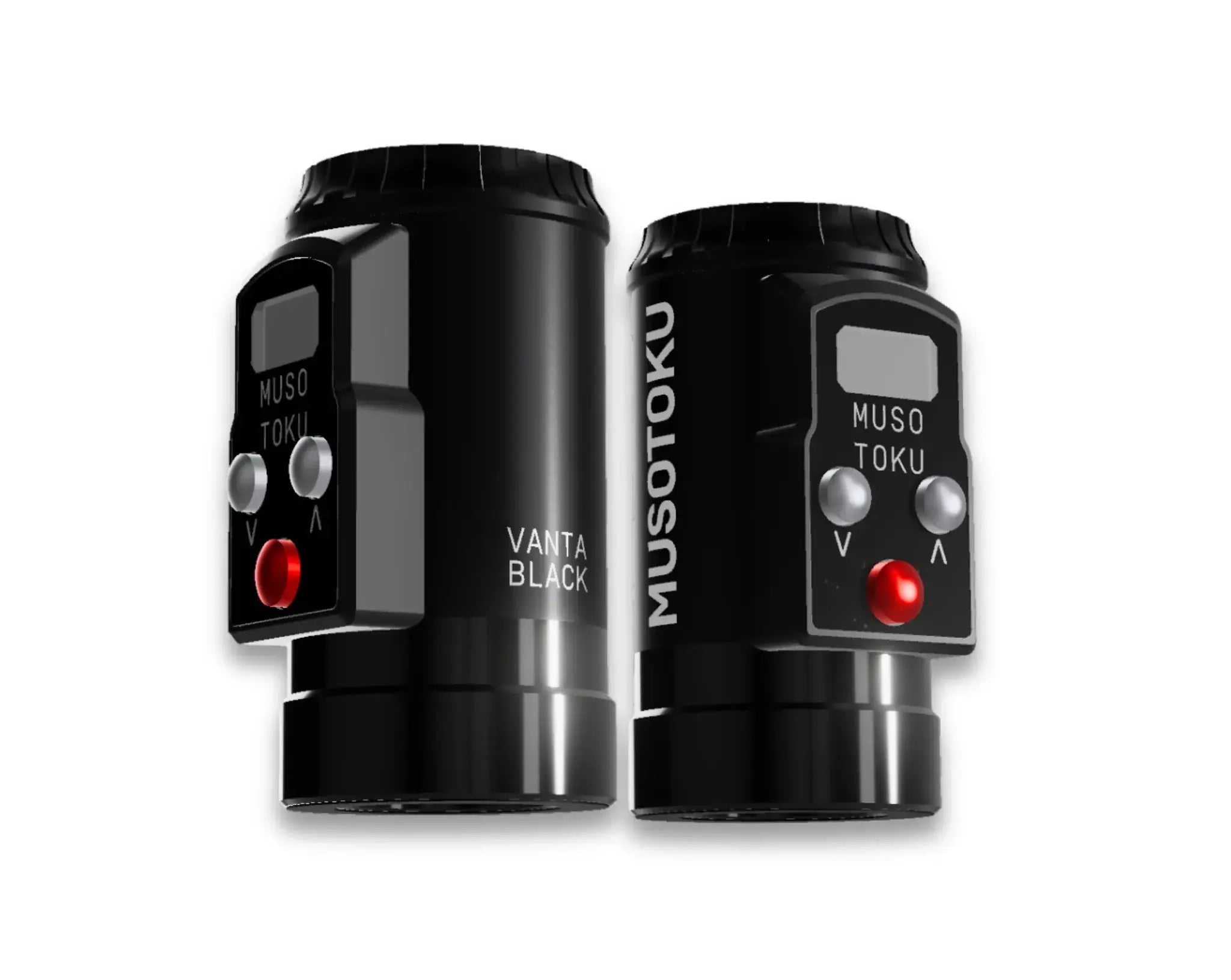 Musotoku vanta black edition mercury m-1 wireless tattoo machine with black cylindrical battery-powered led light