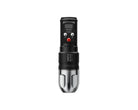 Musotoku Vanta-Black-Edition Mercury M-1 kabellose Tattoo-Maschine in Schwarz und Silber mit digitaler Anzeige und ergonomischem Griff