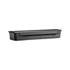 Black plastic laptop docking station with textured surface and sleek rectangular design for ozer wireless x thermal stencil printer