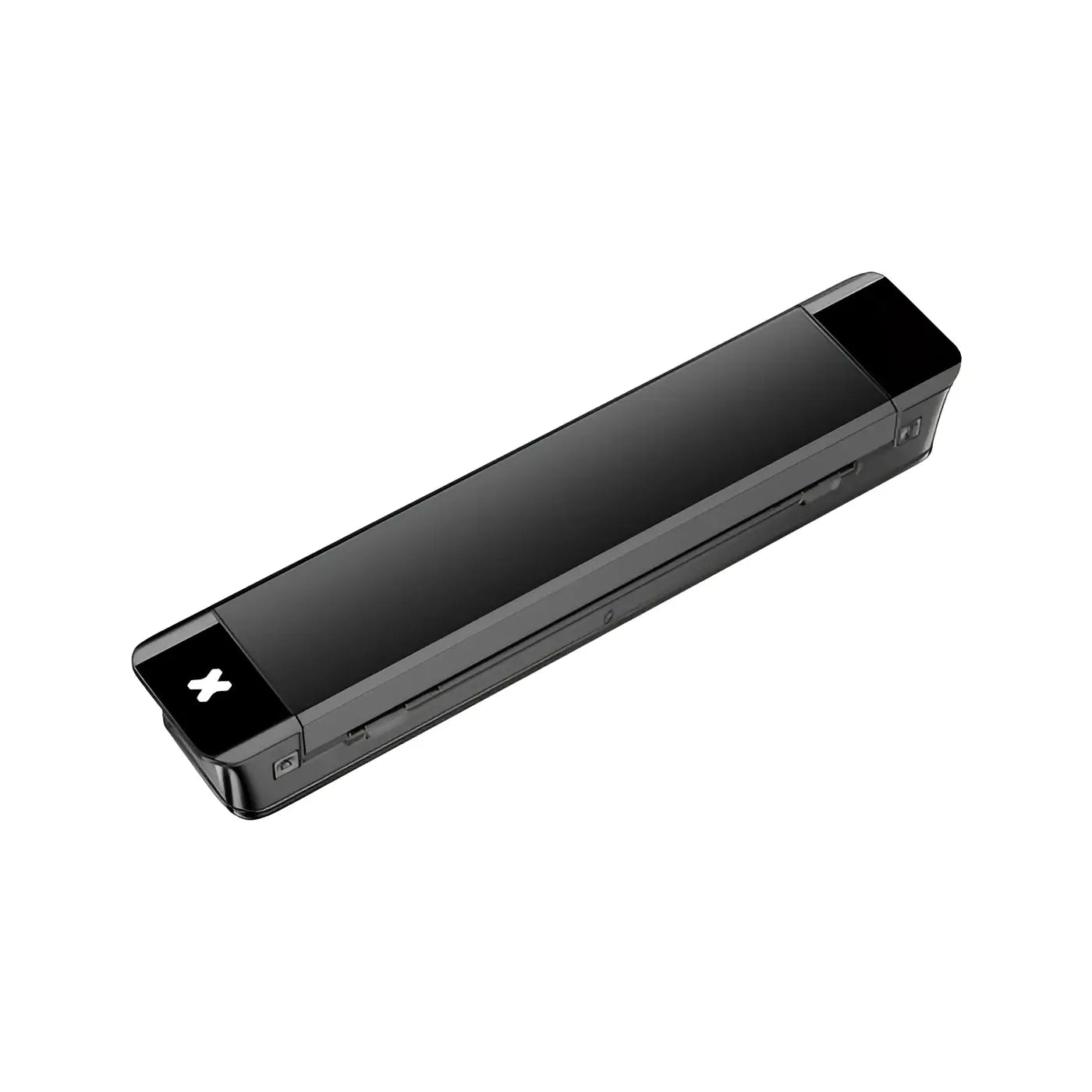 Ozer wireless x thermal stencil printer portable black rectangular scanner with glossy finish and illuminated x logo