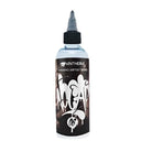 Black and white graffiti style panthera kindamo artist series ink bottle with clear plastic body and black cap