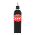 Schwarze panthera Tribal-xxx-Zeichnung-Tintenflasche mit schwarzer Tribal-Farben-Tinte, weißem Tropferdeckel und rotem Etikett