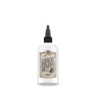 Bottiglia in vetro trasparente di amamelide Panthera da 150ml con tappo contagocce nero ed etichetta vintage con illustrazione di strega