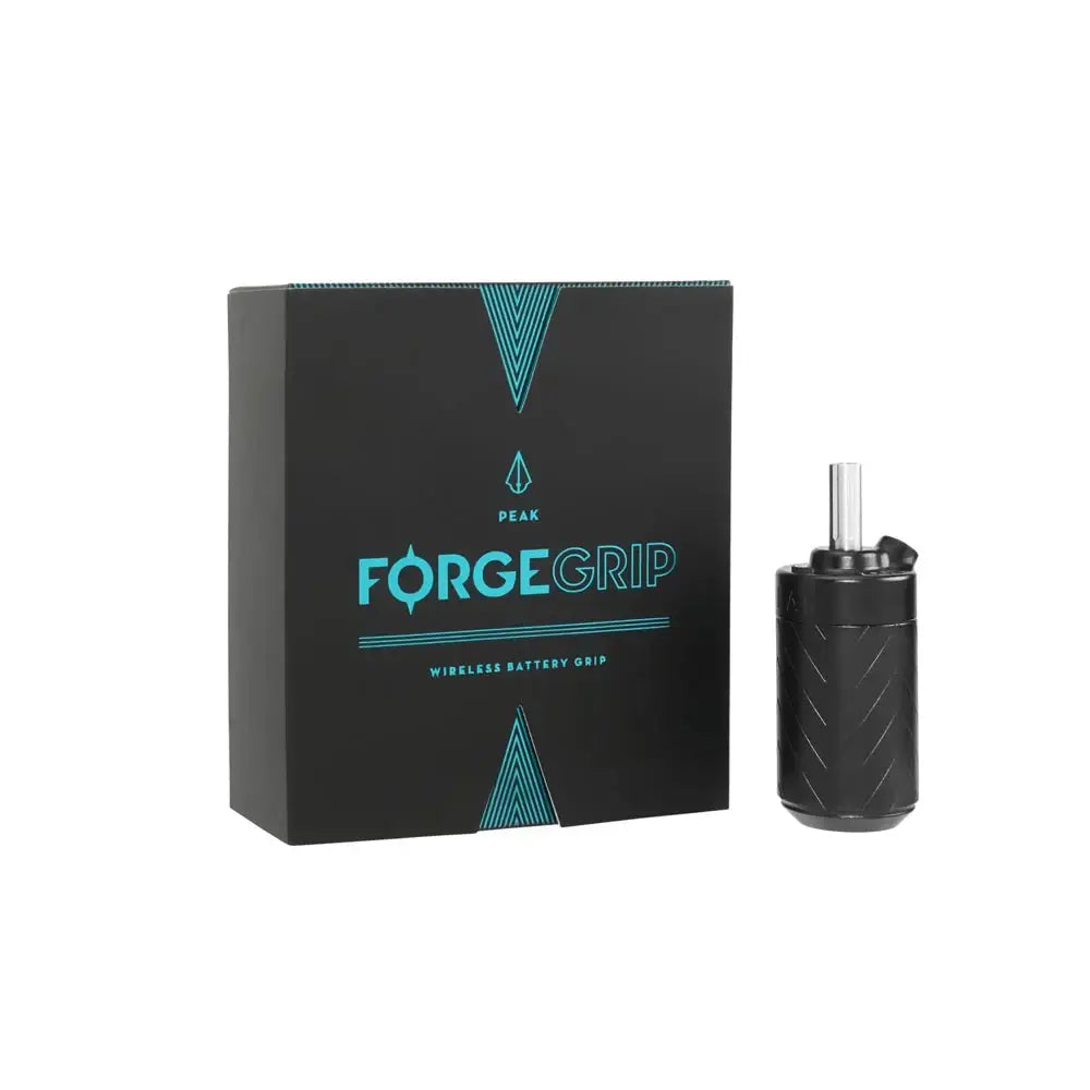 Schwarzer peak forge kabelloser Batteriegriff mit strukturierter matter Oberfläche und silbernen Metallic-Akzenten für Kameras