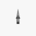 Transparentgraue PIRANHA cartridge Fine-Line-Tätowiernadeln mit elegantem, konischem Design und schwarzer Basis für präzisen Einsatz