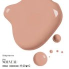 A smooth matte-finish beige liquid paint swatch from pro nouveau blush collection pmu pigment stephanie