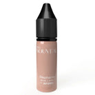 A sleek 15 ml bottle of Intenze pro nouveau Stephanie liquid makeup in soft peachy nude with black ribbed dropper cap