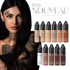 Pro neues PMU-Pigment Aidan White Set Areola 1 temporäre Tattoo-Farben in hautfarbenen und braunen Tönen in eleganten Flaschen