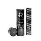 Schwarze zylindrische tube von Derm Shield, atmungsaktiver Tattoo-Verband mit passendem Deckel und gemusterter Rolle für recovery-Zwecke