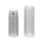 Two Stapel transparenter, Einweg-cartridge-Becher aus Kunststoff in verschiedenen Größen von SAFERLY, 50er-Pack