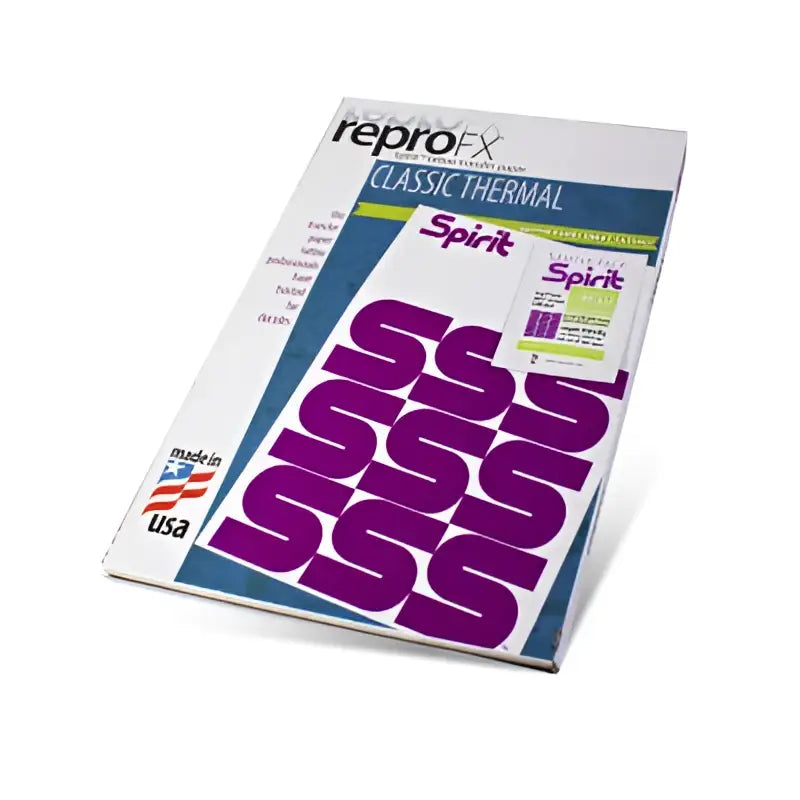 Lila SSS-Logo-Thermotransferpapier-Pack für spirit-Drucker, verwendet als spirit-Hektografiepapier für Thermokopierer