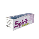 White cardboard box of spirit classic thermal roll tattoo transfer paper 8.5x10 inches with purple branding and green accent