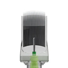 Clear plastic razor head with metallic blades and green accent for stellar 2.0 cartridges xxl curved magnum