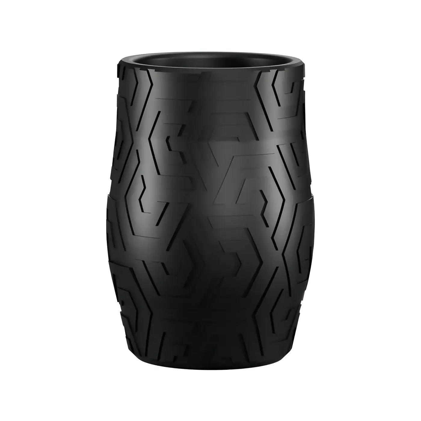 Black rubber disposable grip with geometric tread pattern for bishop tattoo pen sunskin 10pcs pack