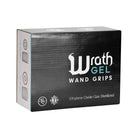 Black rectangular box of tat soul disposable bishop wrath gel wand grips with white and teal branding contains 10pcs