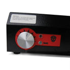 Black textured thermal imager v2 with red and silver control dial, two metallic buttons, and skull logo on the side