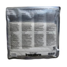 Tropicalderm tropical pad absorbent pad in silver foil pouch showing multilingual instructions on the back side