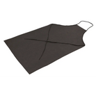 UNIGLOVES tablier en tissu noir au design simple avec fines bretelles, lot de 50 pour une utilisation polyvalente en cuisine
