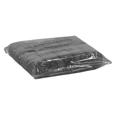 Unigloves black cpe mattress cover package with 10 pieces of plastic-wrapped bed covers for protection use