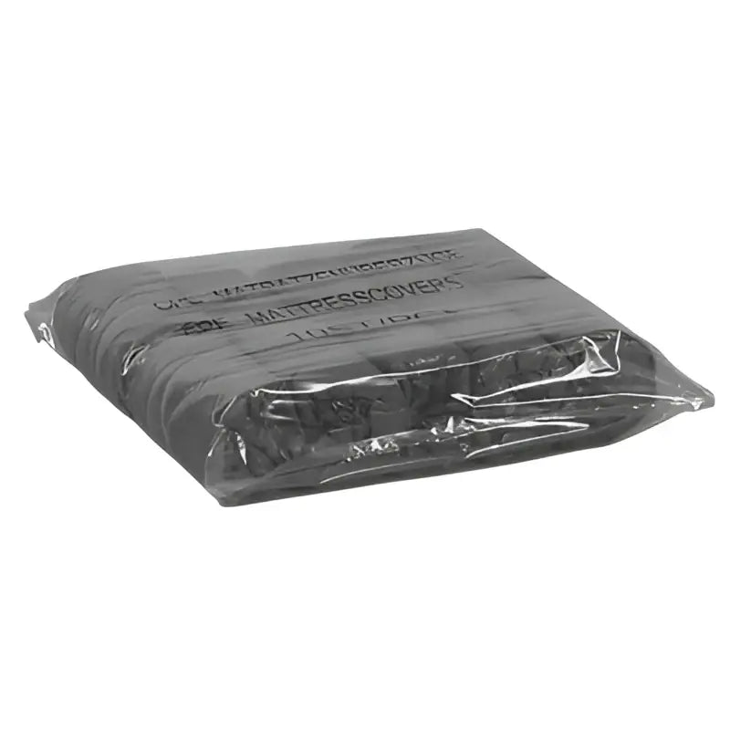 Unigloves black cpe mattress cover package with 10 pieces of plastic-wrapped bed covers for protection use