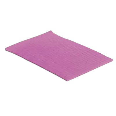 Unigloves disposable hygienic mats 50pcs rectangular solid pink with textured surface for yoga and napkins