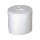 A roll of white soft textured fabric material for unigloves quick and clean maxi wipes cleaning use