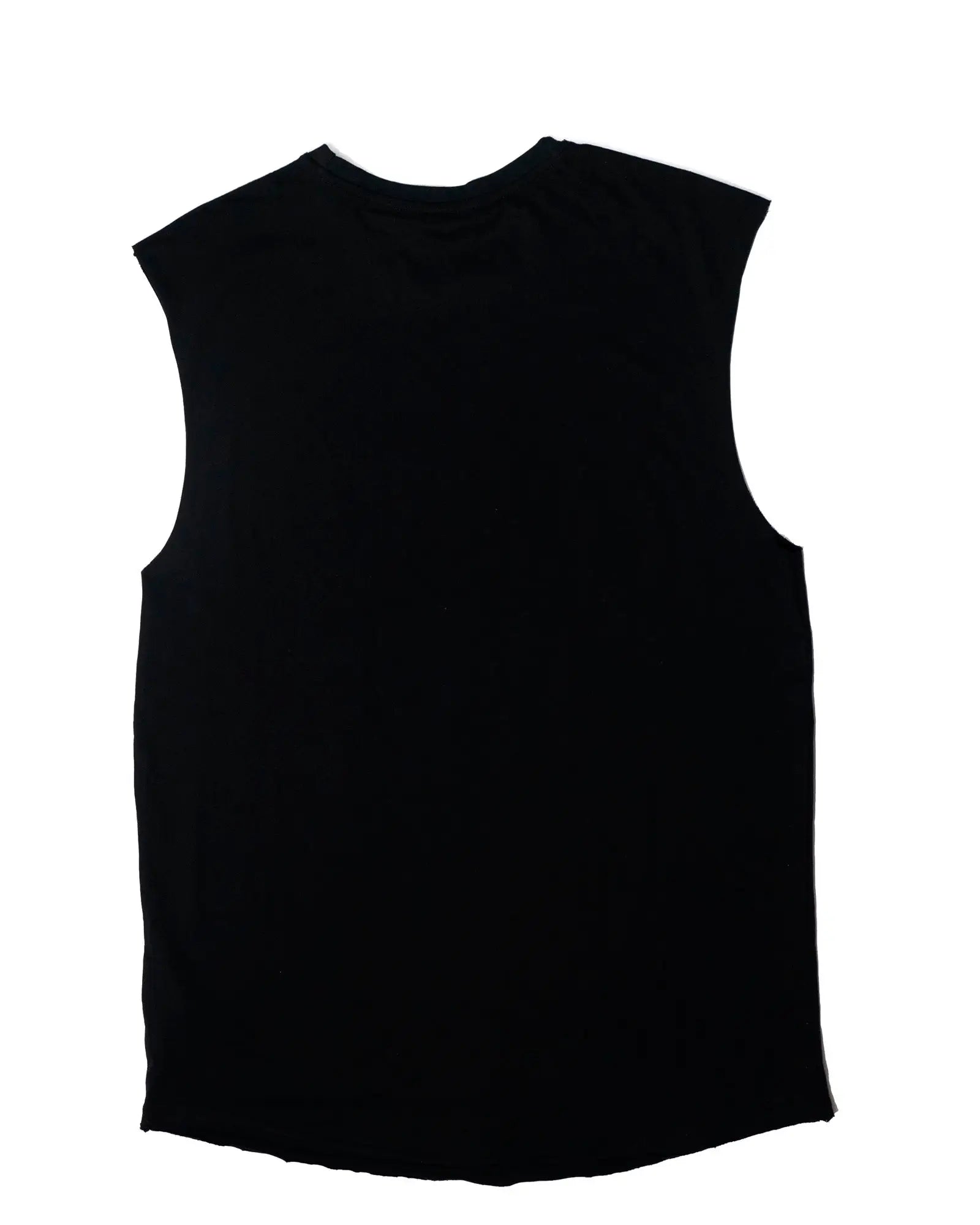 Black sleeveless top vice attitude shirt with simple solid design perfect for casual summer wear