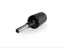 Schwarzer, gummierter vladi blad verstellbarer Aluminium-cartridge-Griff 30 mm mit metallisch silberner TIP und geprägtem Logo