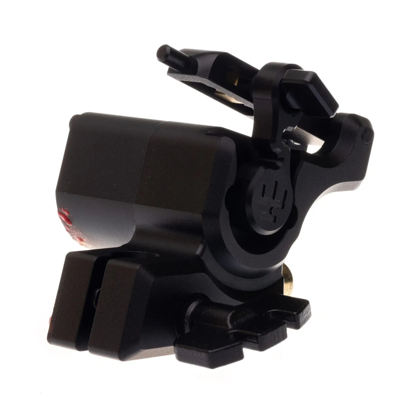 Schwarze Tattoo-Maschine VLAD BLAD Avenger 2 Pro mit schlankem ergonomischem Design und metallischen Akzenten für präzises Tätowieren