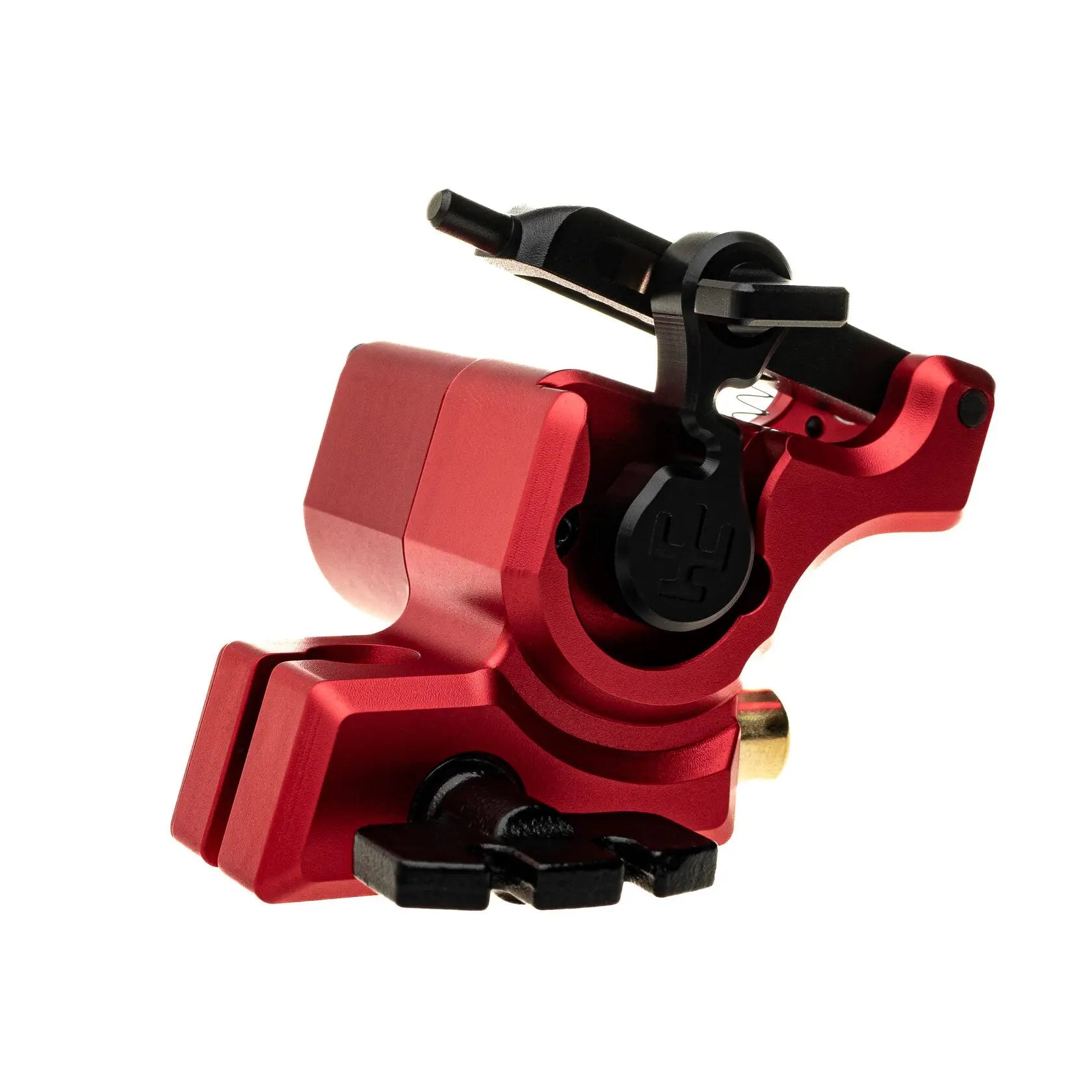 alt
Rote und schwarze Vladi Blad Avenger 2 Pro Tattoo-Maschine mit elegantem, kantigem Design in Cola-Rot