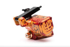 alt
Eine lebendige rote und orange Vladi Blad Avenger 2 Pro Tattoo-Maschine mit schwarzem Griff und aufwendigen lackierten Metalldesigns