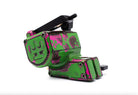 VLAD BLAD Avenger 2 Pro Skull Green Pink Tattoo-Maschine mit leuchtendem grün-pinkem Camouflage-Design und Totenkopfmotiven