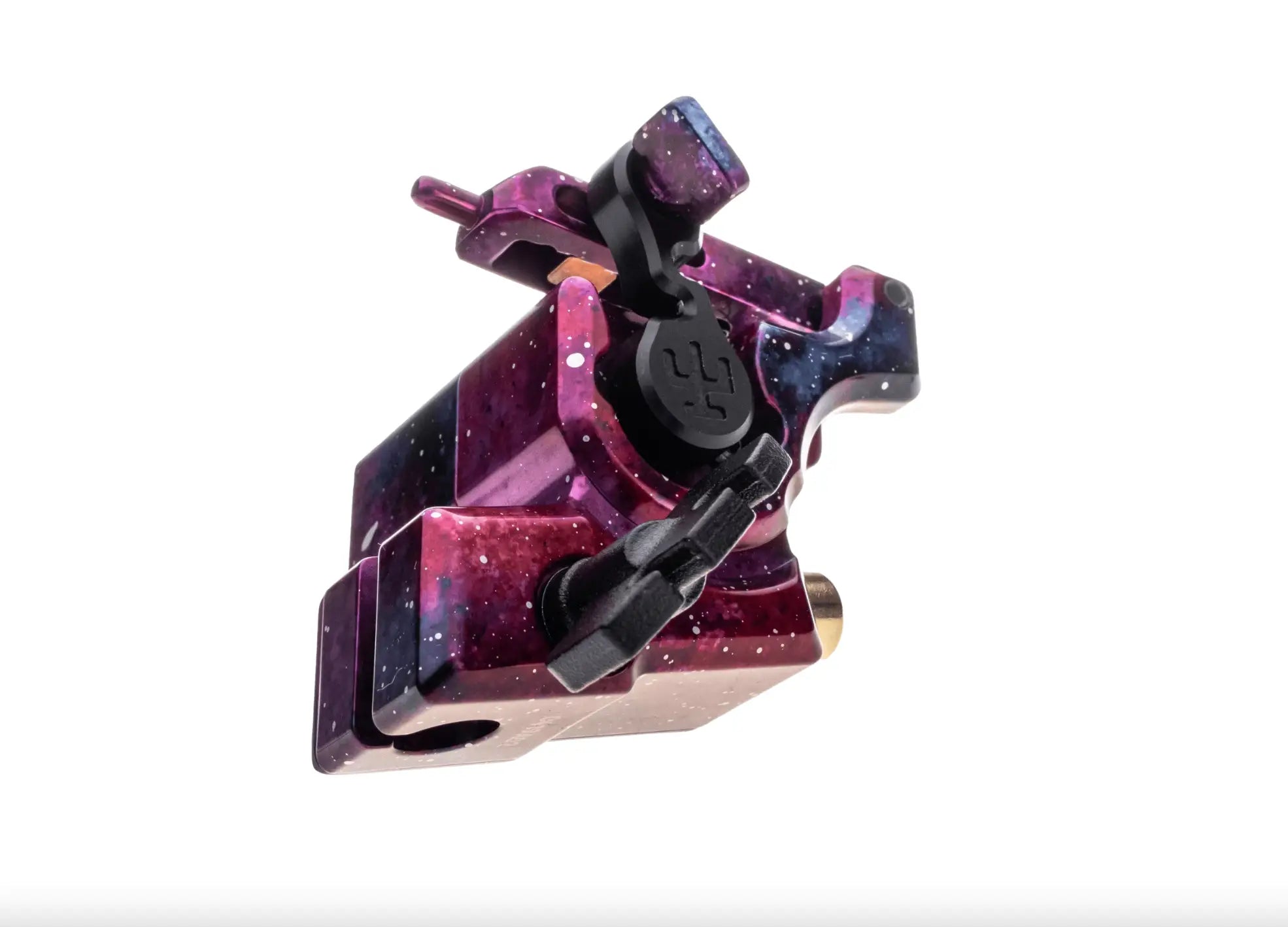 alt
Lila Tätowiermaschine im Galaxie-Design VLAD BLAD Avenger 2 Pro Space mit schwarzen Akzenten und Logo am Griff