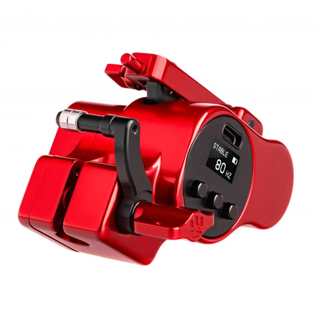 VLAD BLAD Avenger 4 Pro in Cola-Rot, Rot Metallic, Kamerastabilisator mit schwarzen Akzenten und digitalem, stabilem 80-Hz-Display