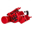 VLAD BLAD Avenger 4 Pro Cola Red Tattoo-Maschine mit rotem Gehäuse, schwarzen Akzenten und stilisiertem Logo an der Seite