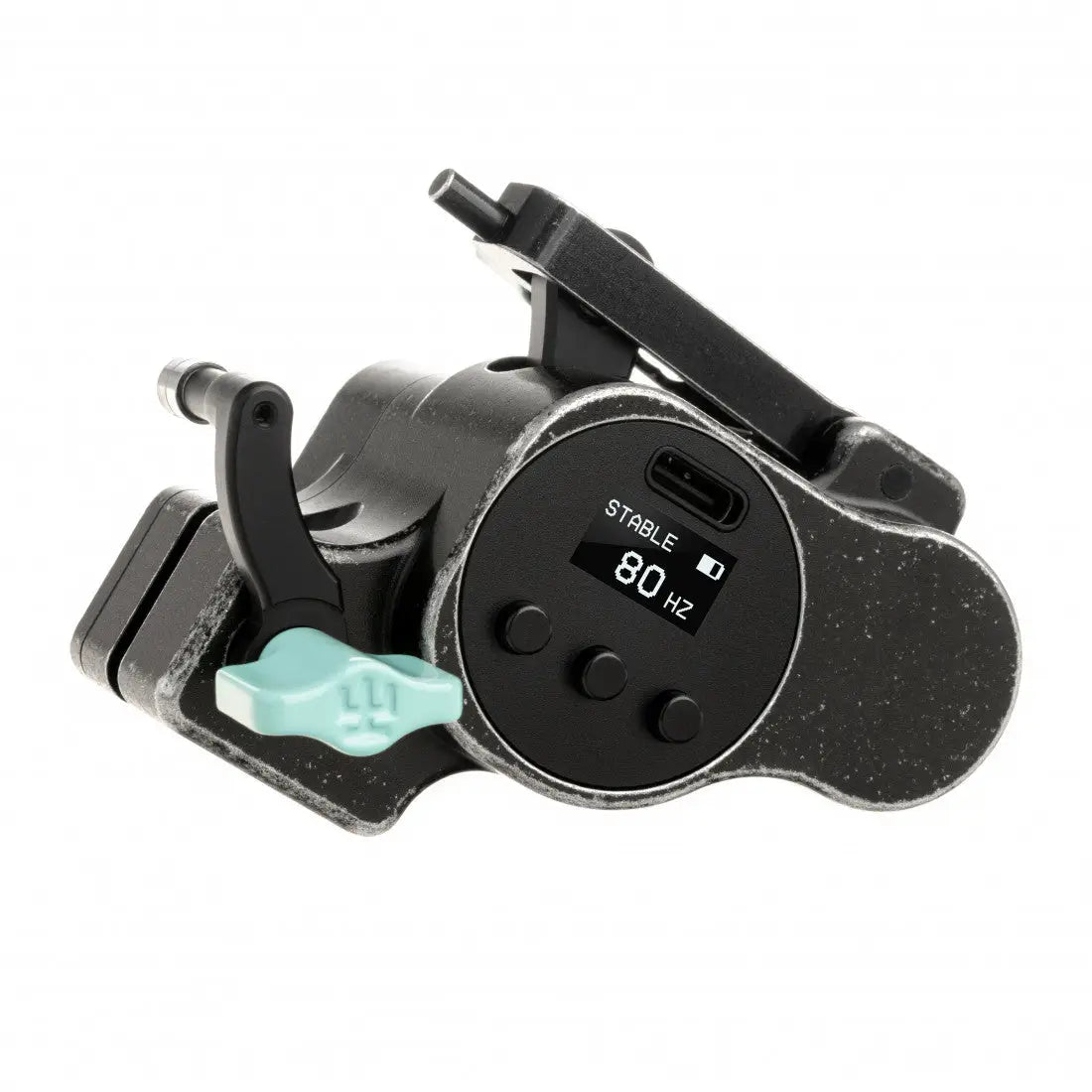 Blacker motorisierter Kamerastabilisator VLAD BLAD Avenger 4 Pro mit digitalem, stabilem 80-Hz-Display und mintgrünem Einstellknopf